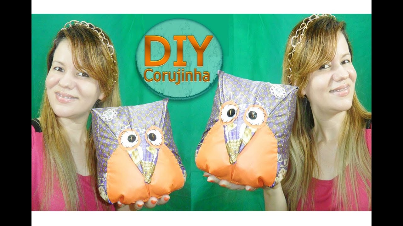 ✂ DIY | Peso de Porta Coruja - Feito com Tecido de Sombrinha