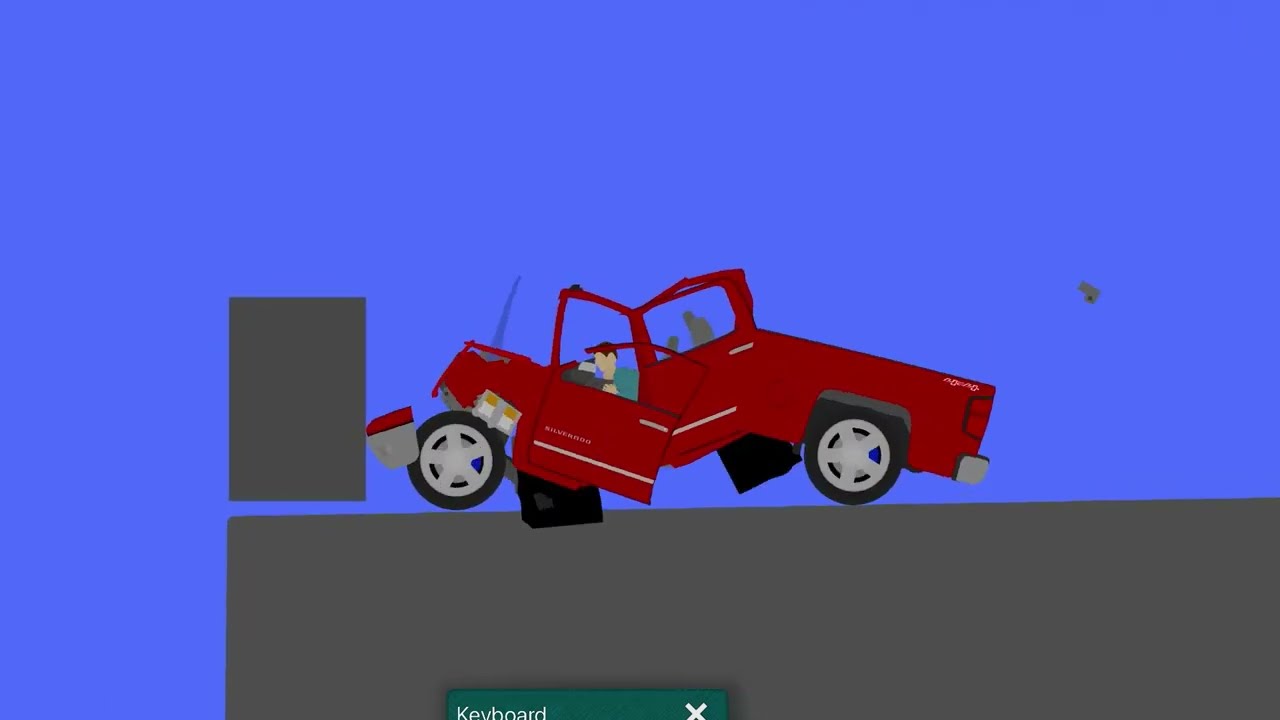 Algodoo car crashes & destruction #1