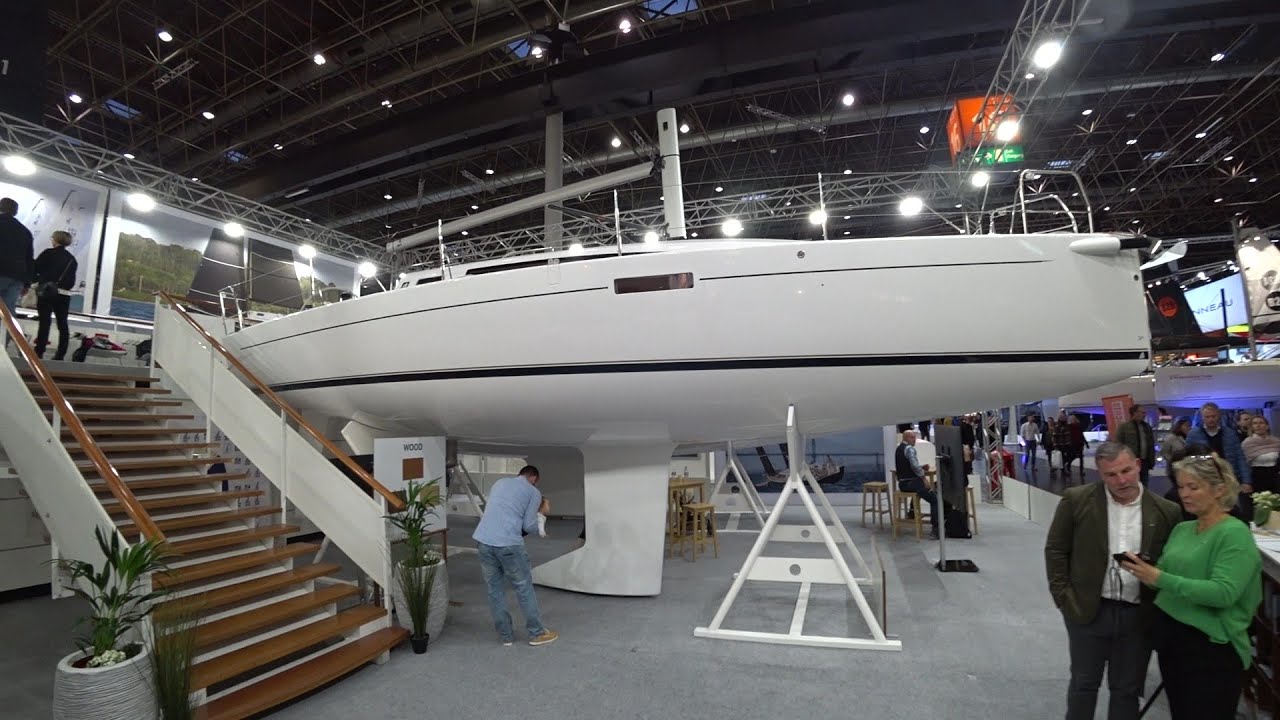 Big sailboat J112 at Boot show 2024
