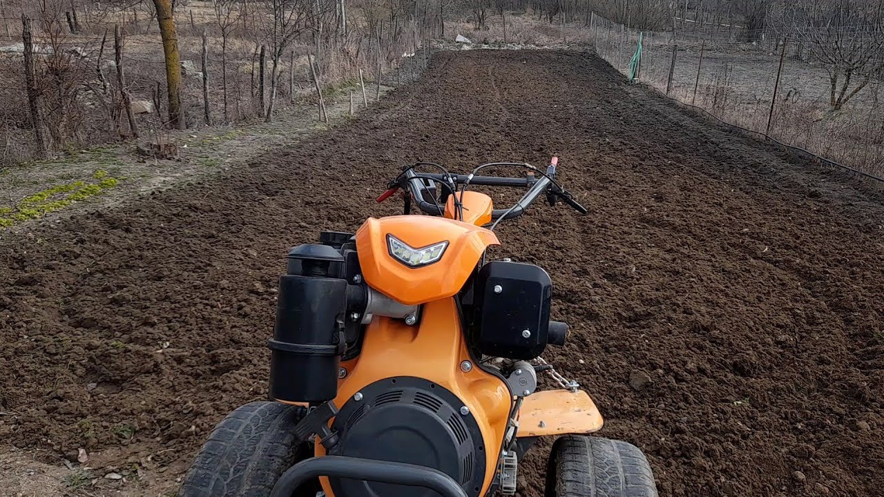 Frezare teren ARAT vs frezare teren NEARAT primăvara cu un MOTOCULTOR  ultimă generație ACCESIBIL‼️