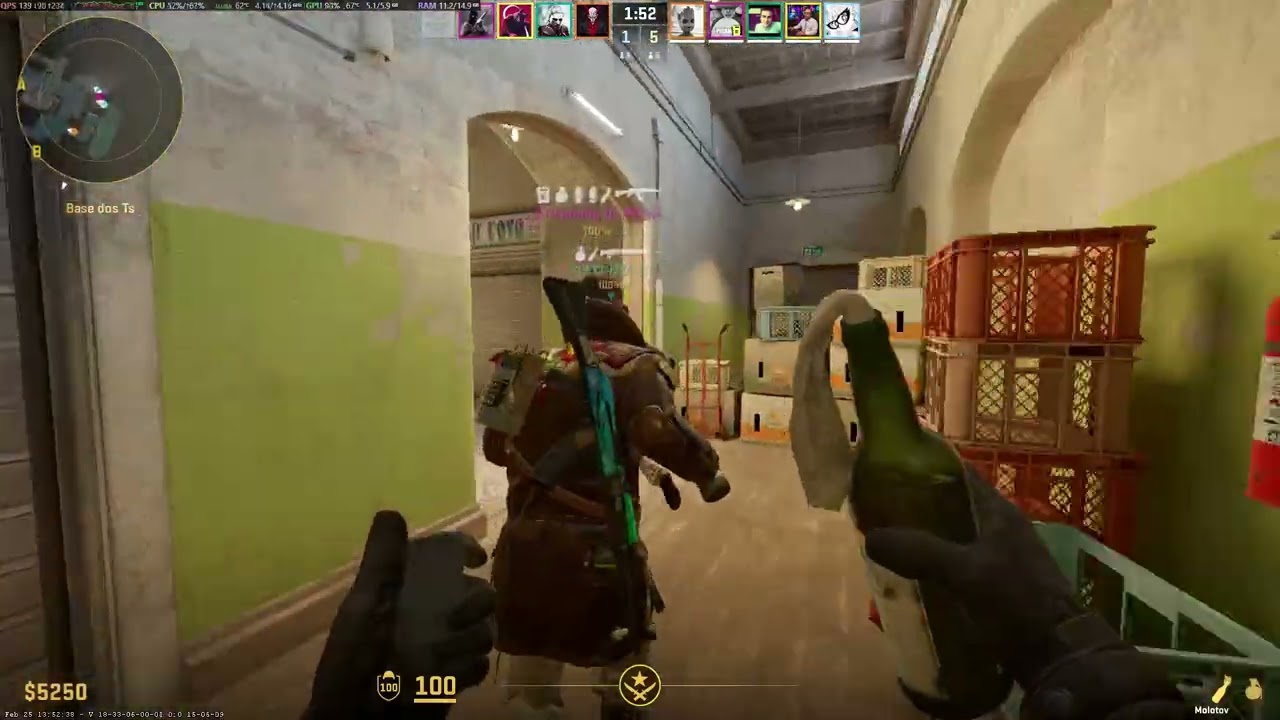 CANAL DO GUERREIRO GAMER, CS2, MAPA INFERNO, COMPETITIVO, JOGANDO COM MEUS AMIGOS😍😍😍😍