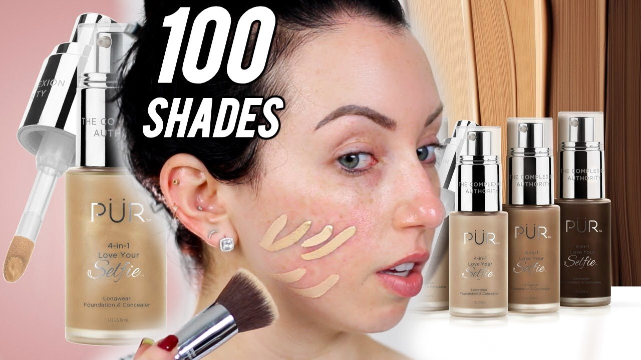 Стоит ли шумиха? Тональный крем PUR 4-в-1 Selfie Foundation (Обзор первого впечатления и демонстр...