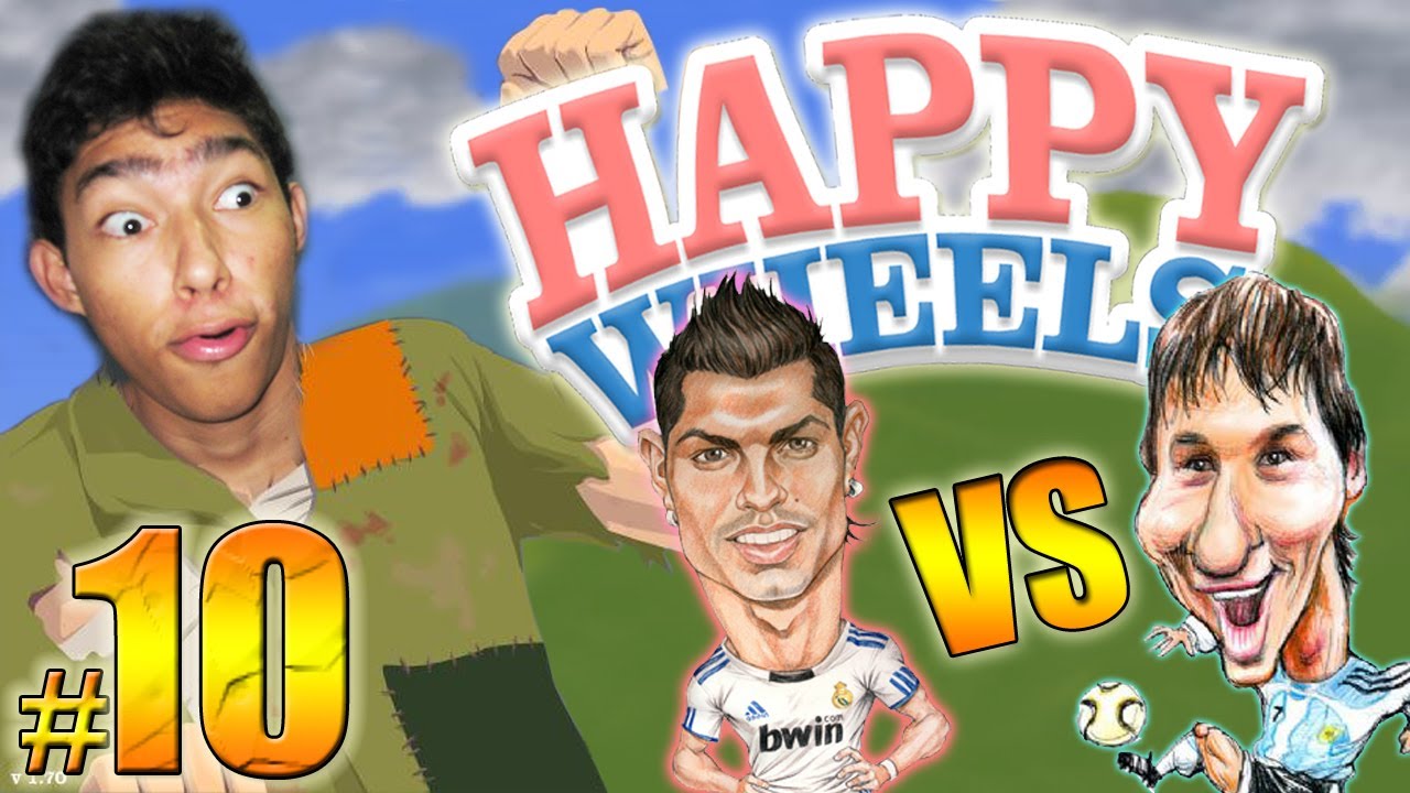 MESSI vs CRISTIANO RONALDO - Happy Wheels: Episodio 10