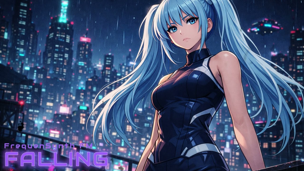 FALLING – 1 Hour of Relaxing Synthwave & Darkwave | Neon Nights for Focus, Study & Night Drive