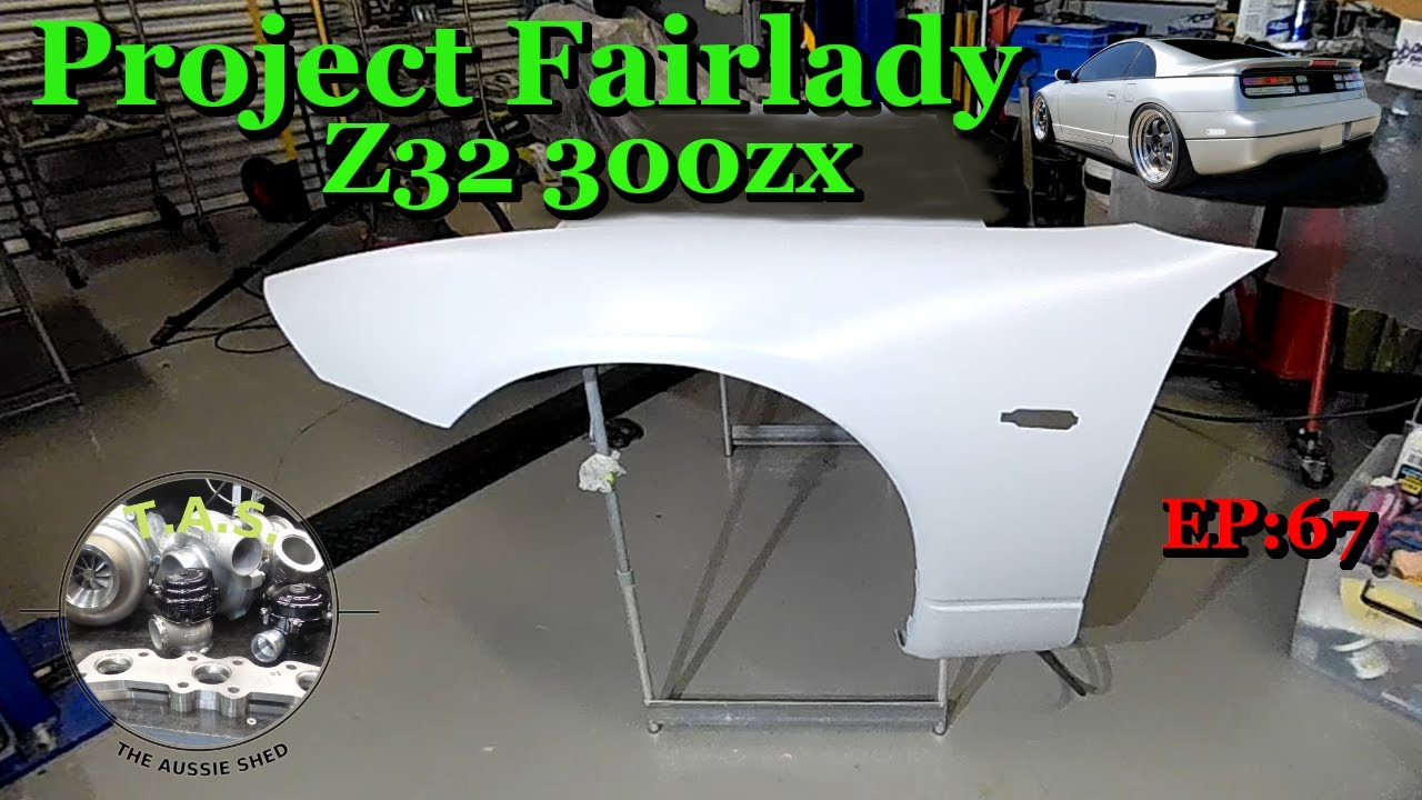 Creating A New Left Front Guard. Project Fairlady The Nissan Z32 300zx Twin Turbo Mega Build.