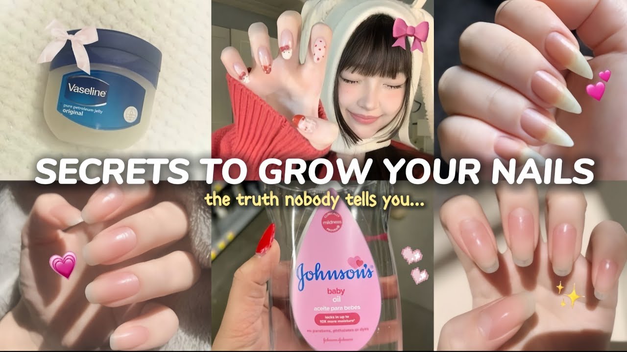 How I GREW my LONG, WHITE, STRONG nails FAST✨ || Results in 4 days🍒 || EPISODE 2