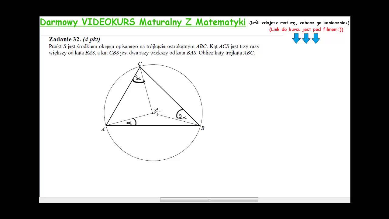 Zadanie 32 matura maj 2013