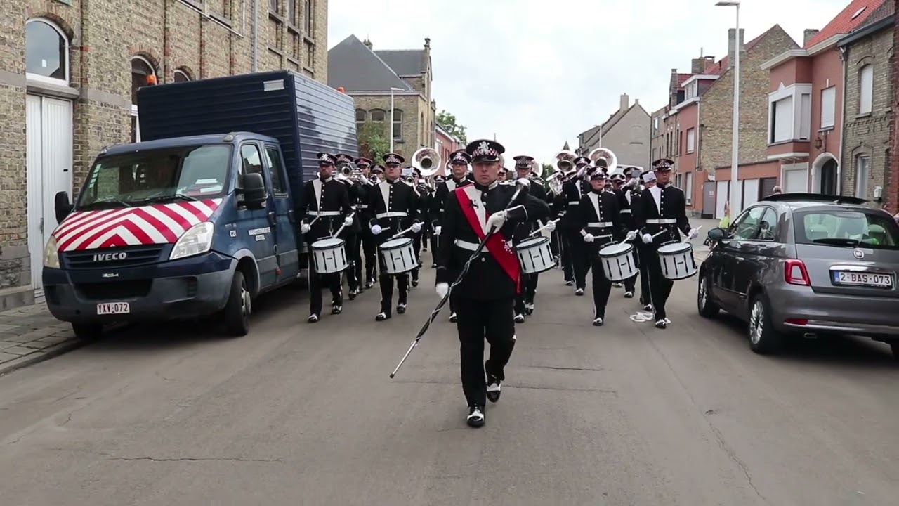 Exempel straatparade Nieuwpoort