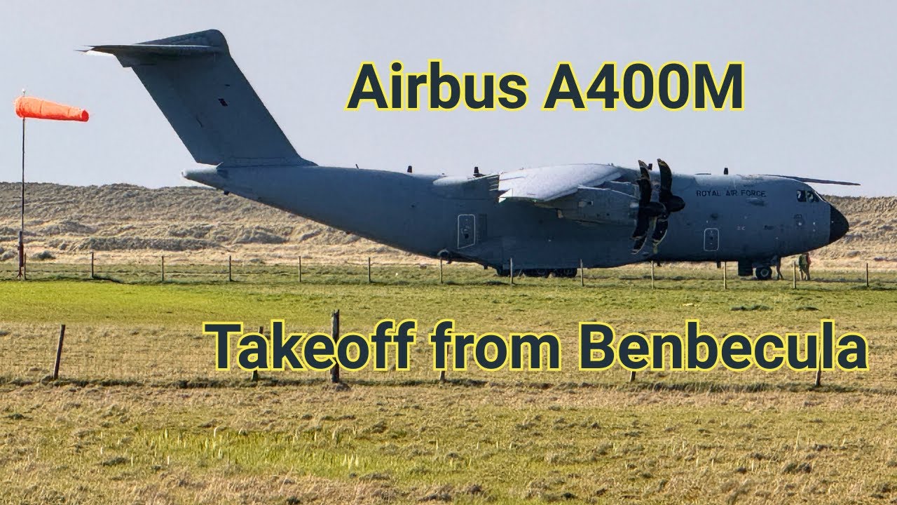 Waiting For The RAF Airbus A400M To Takeoff From Benbecula