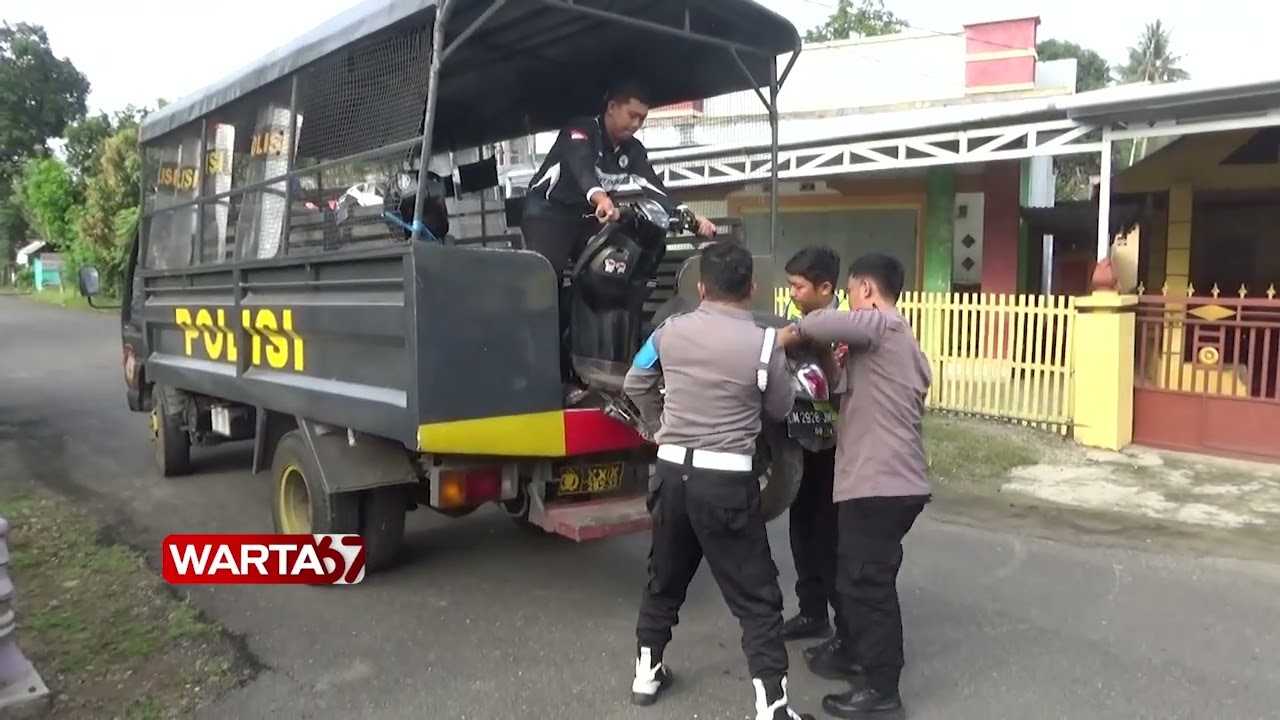 PULUHAN KENDARAAN TERJARING RAZIA DI KAWASAN CENTRE POINT BONE BOLANGO #razia