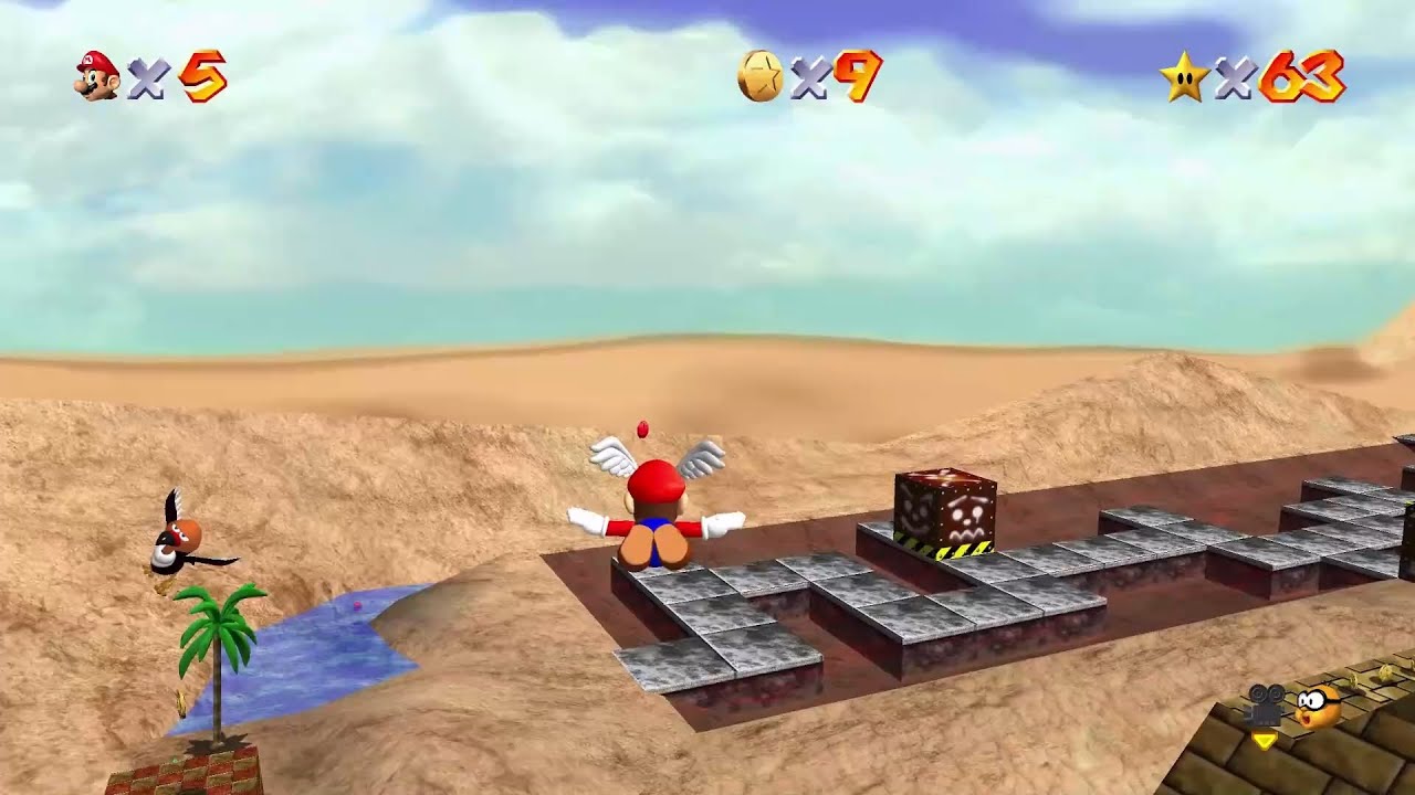 Super Mario 64 - Free Flying for 8 Red Coins - 64 of 120