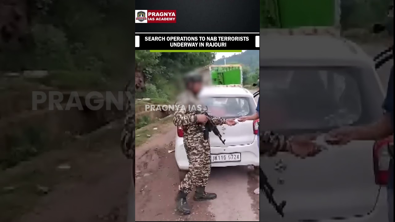 J K Security forces launch search operation in Rajouri after exchange of fire with terrorists 