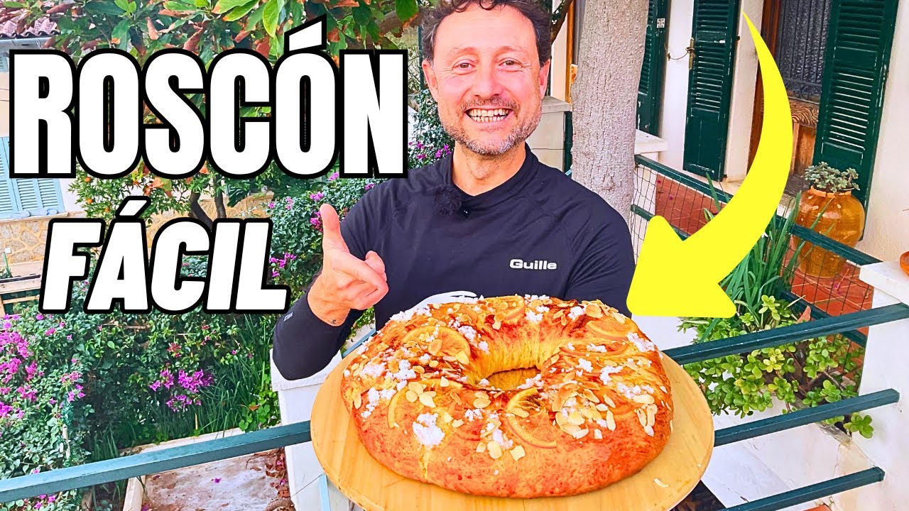 ROSCÓN de REYES FÁCIL con Harina NORMAL 🍊 Esponjoso y CASERO - GUILLE RODRIGUEZ