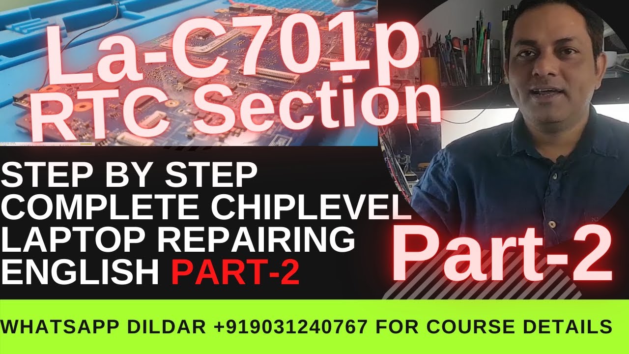 Hp 15 La-C701p RTC Section Solution Part 2 |Online Chiplevel Laptop Repairing Course English |Laptex