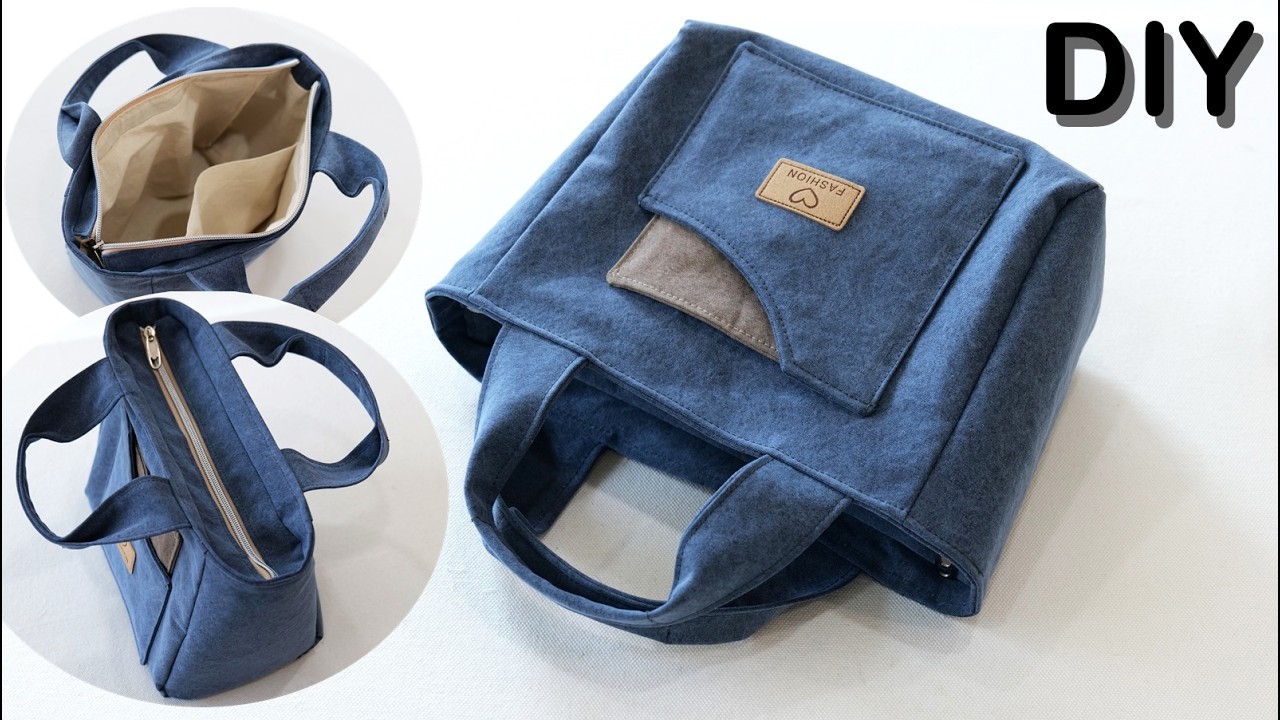 Let&rsquo;s Make This Canvas Bag Together🧵👜| Bag Sewing tutorial
