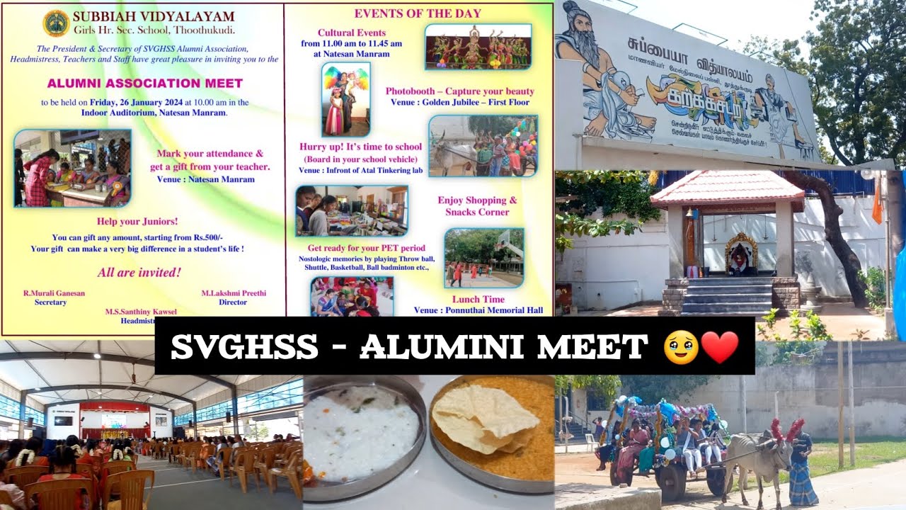 Heaven 🥹❤️ Subbiah Vidyalayam Girls Higher Secondary School Thoothukudi Alumini Meet 🤩🫂