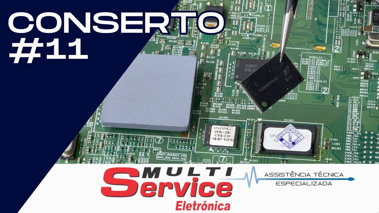 Gravação da memória NAND de uma TV Smart Samsung - CONSERTO #11
