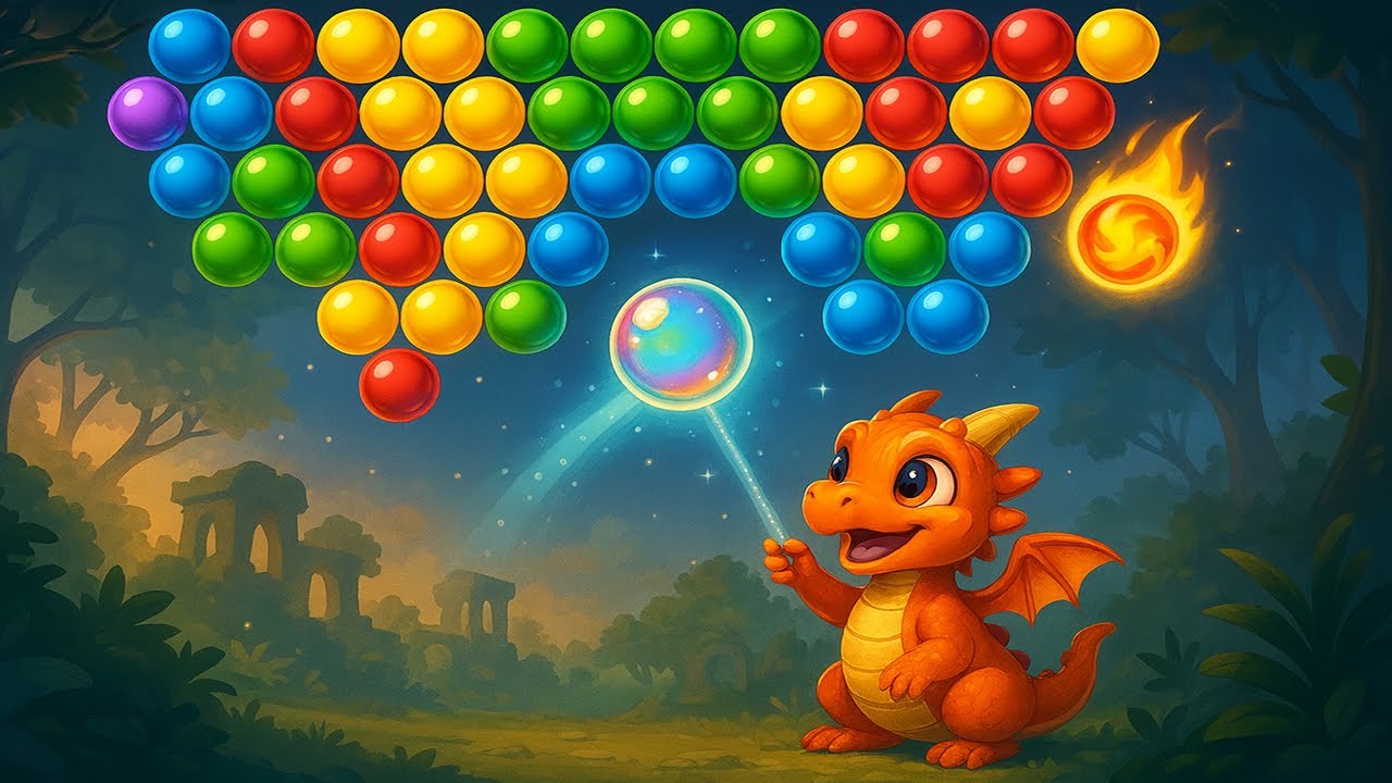Bubble Shooter Legend Gameplay – 2000+ Puzzle Levels & Cute Dragon Boosters - EP 01