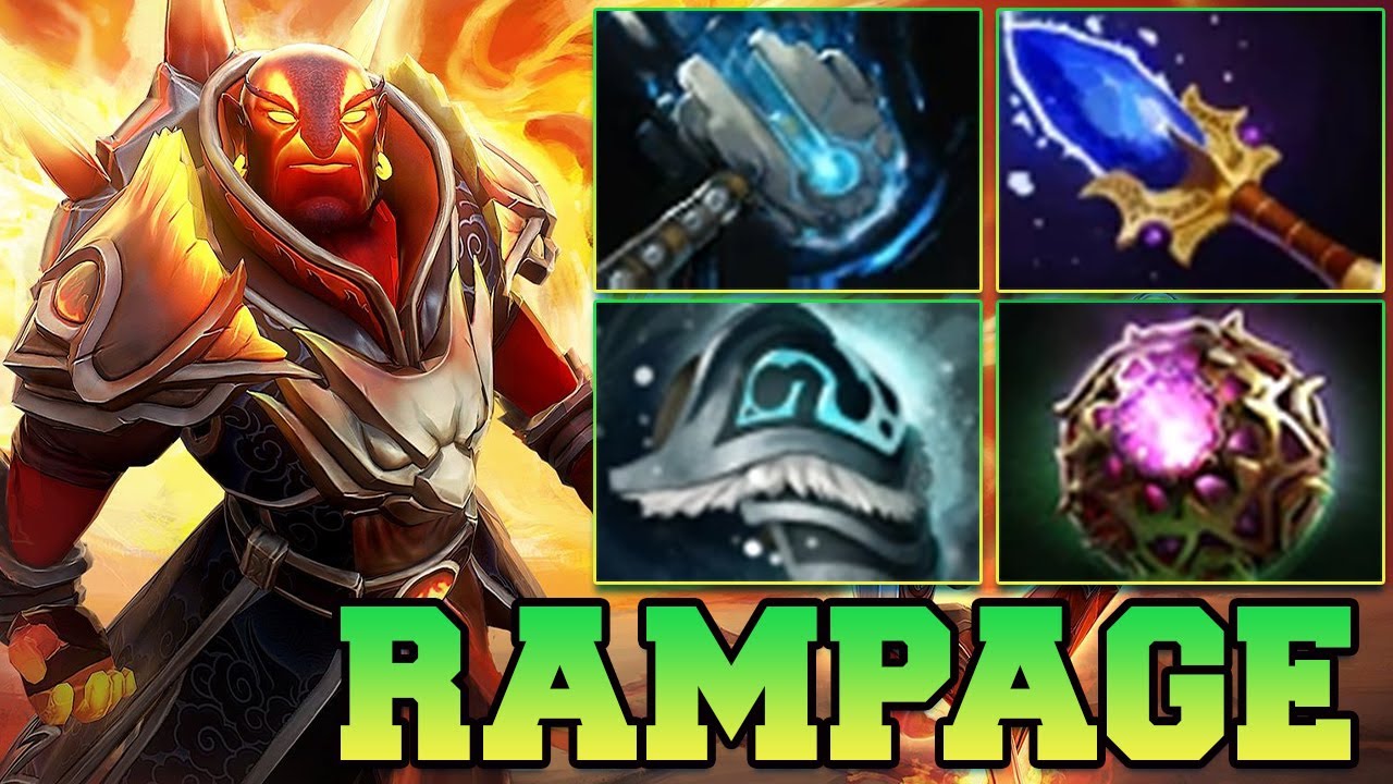 Rampage + 32 Kills Ember Spirit Solo Carry ! Ember Spirit Dota 2 Carry Safe Lane Pro Gameplay 7.40