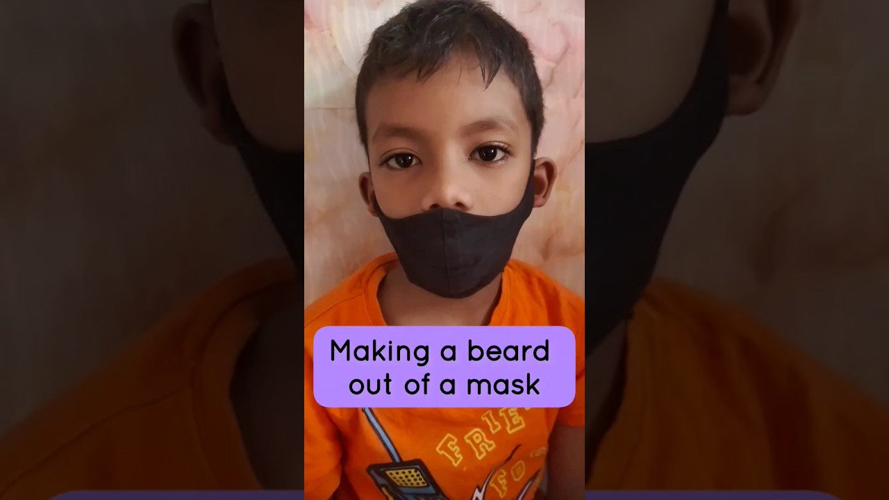Easiest way to make a beard #beardforkids #easydiys