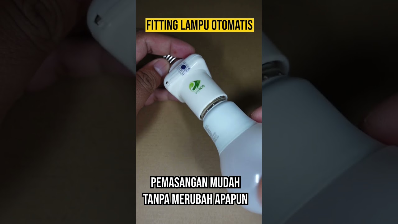 Mencoba fitting lampu otomatis terjadwal tanpa sensor