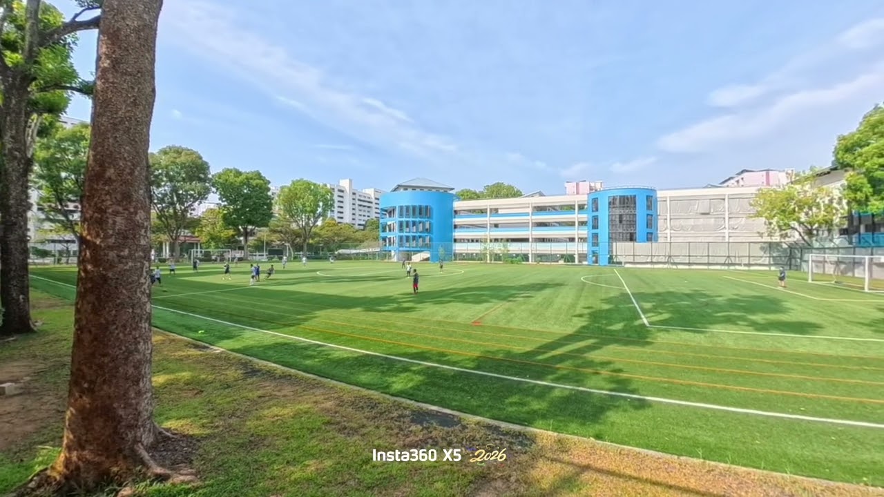 18 Jan 2026 playing soccer at Hua Yi secondary School #football #soccer #singapore #insta360x5 