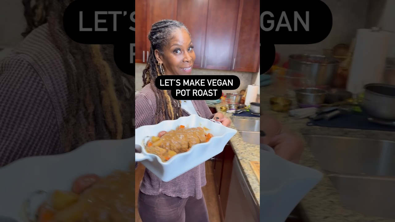 How to make THE BEST VEGAN POT ROAST !!! Meat Free Soy Free Juicy & Delicious #veganized #cooking