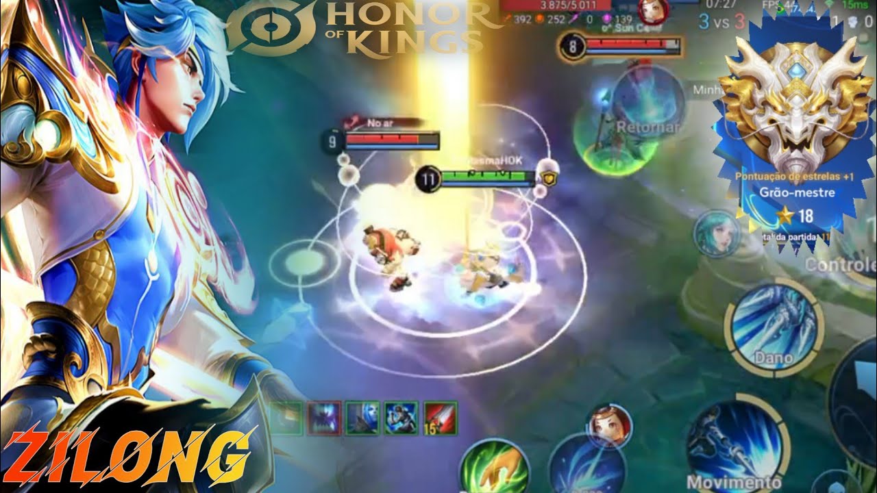 GASTEI 80 FICHAS NA SKIN LANÇA ESTELAR DO ZILONG, ( HONOR OF KINGS )