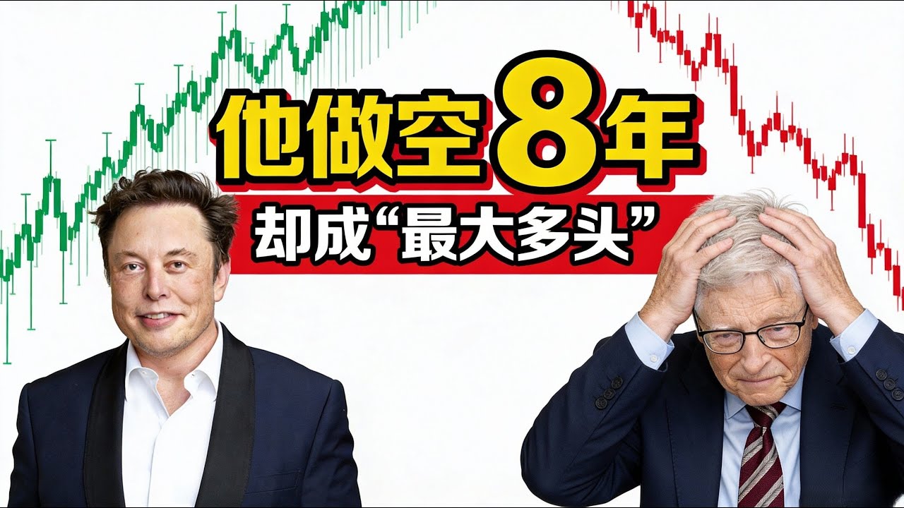 做空特斯拉8年：盖茨如何被迫成为“最大多头”？ #马斯克 #比尔盖茨 #金融博弈 | 顶吉聊财经