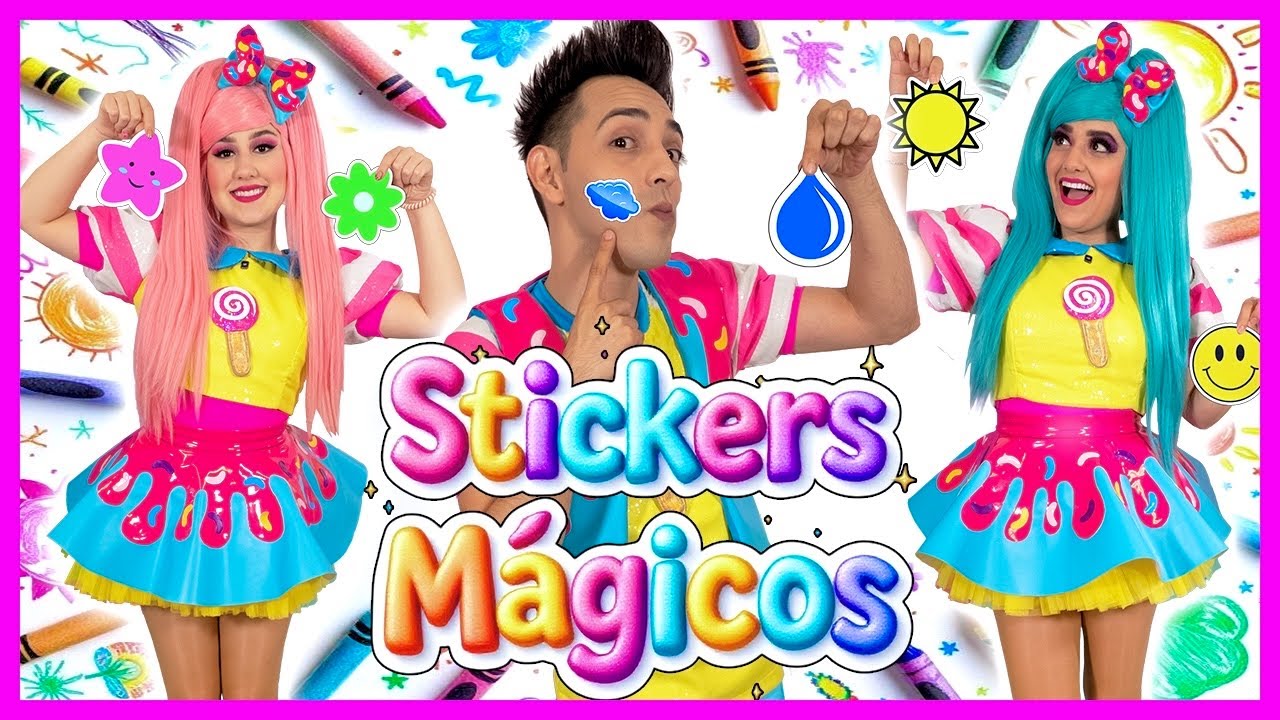 STICKERS MÁGICOS / SHOW PIEDRA PAPEL O TIJERA / COMO HACER PEGATINAS / CALCOMANÍAS MÁGICAS