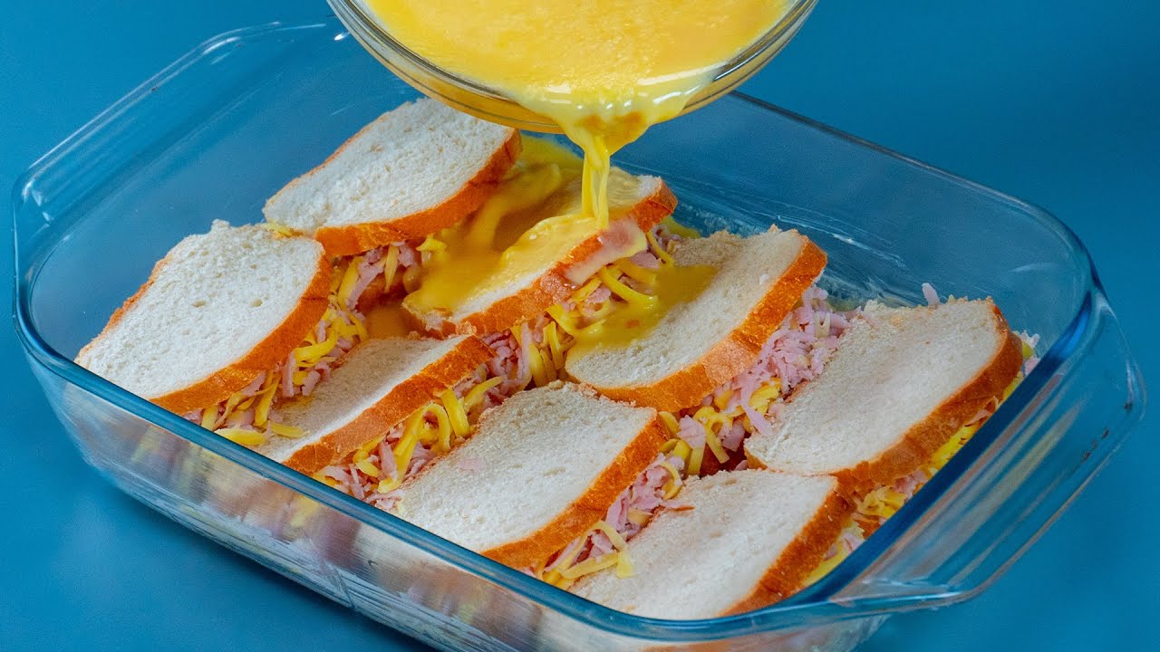 ¡Así puedes convertir los sandwiches de jamón y queso en una tarta al horno!
