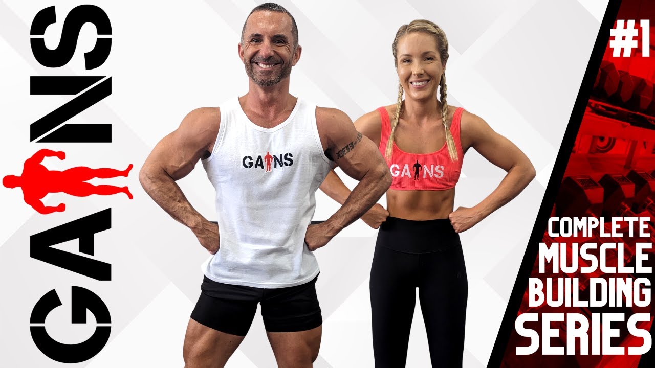 BUILD MUSCLES AT HOME || Gains Home Dumbbell Workout Series By Coach Ali  || Workout 1 💪