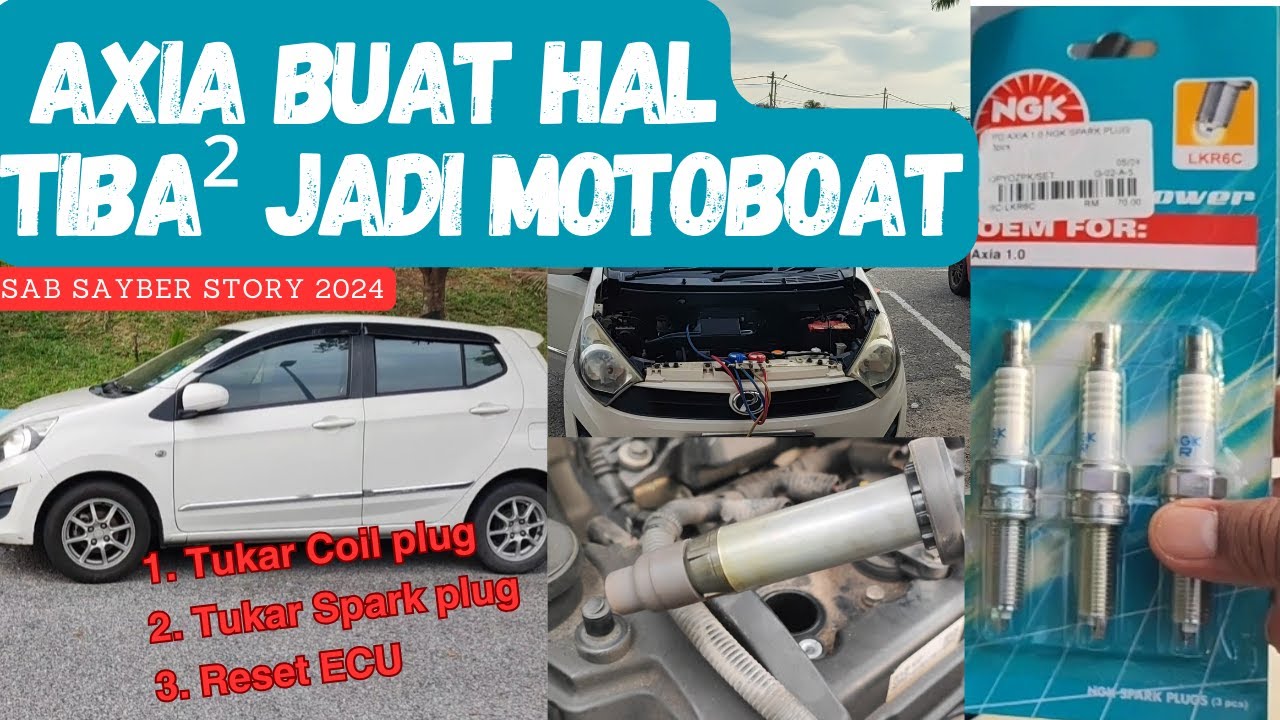 Perodua axia buat hal #coilplug #sparkplug #axiamalaysia #resetecu