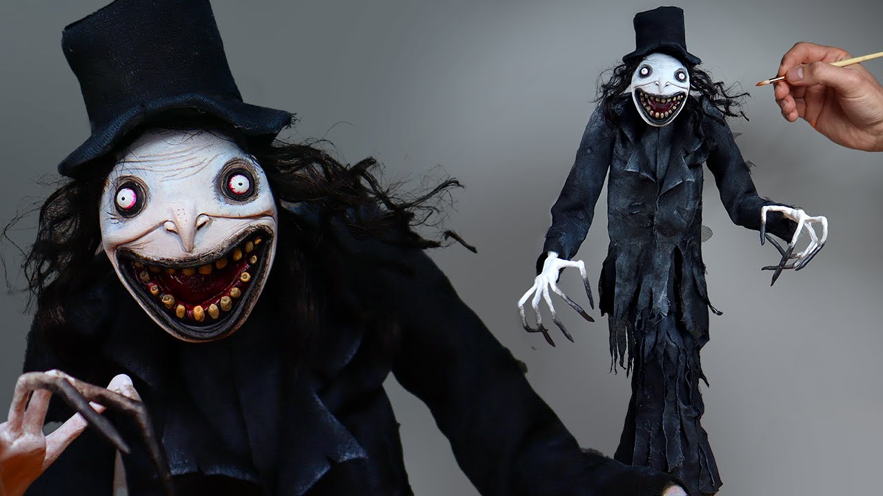 I Made a HUGE Babadook Sculpture! Mixed media + Polymer Clay
