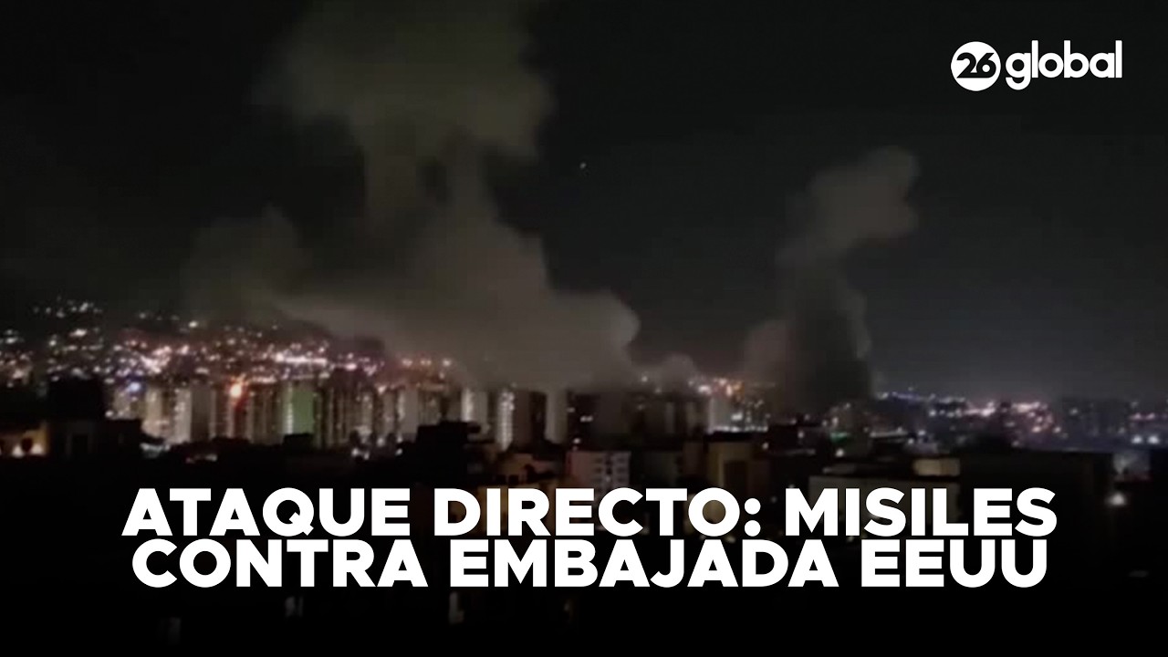 🚨 ATAQUE DIRECTO | Irán lanza misiles y drones contra la embajada de EEUU en Bagdad #26Global
