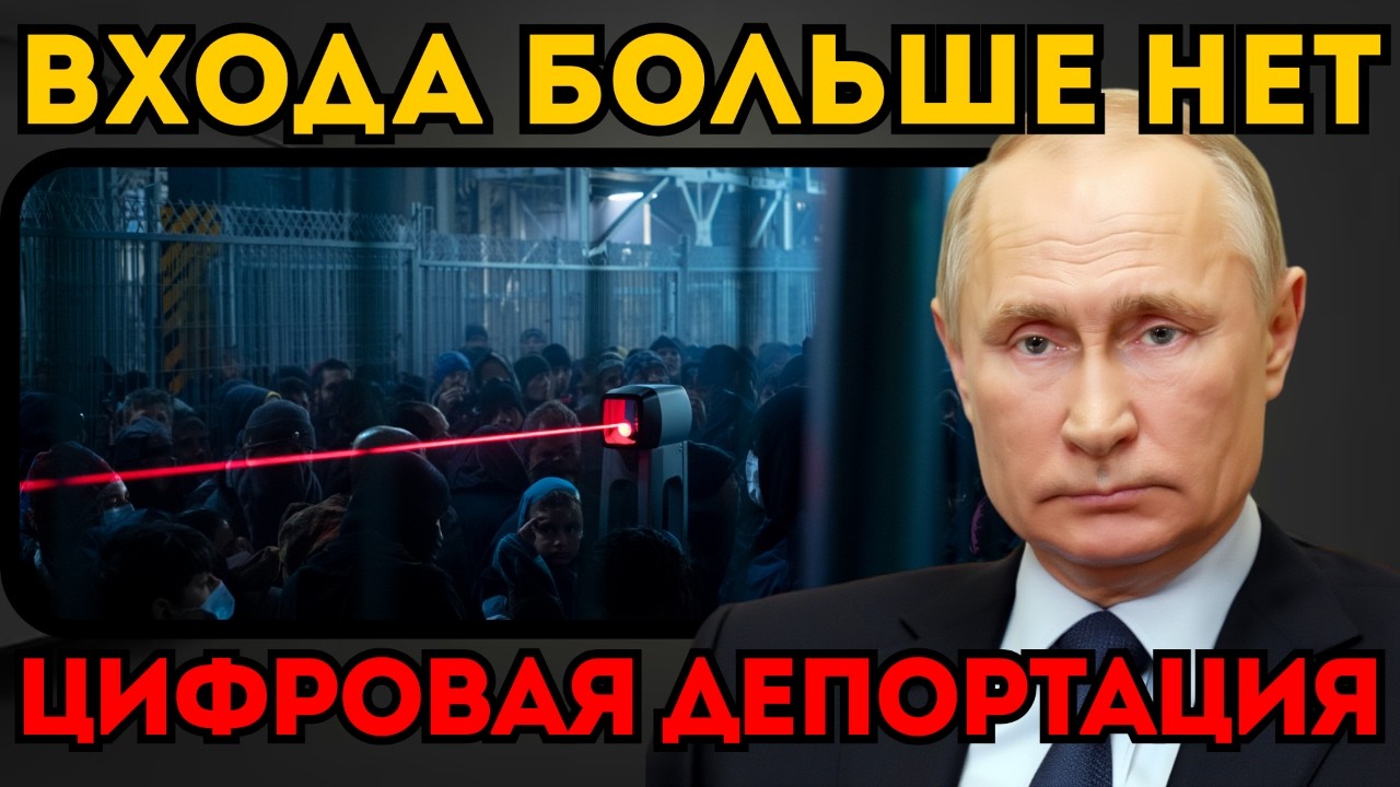 ПУТИН ЗАКРЫЛ ГРАНИЦЫ. Миллионы нелегалов депортируют через нейросети.