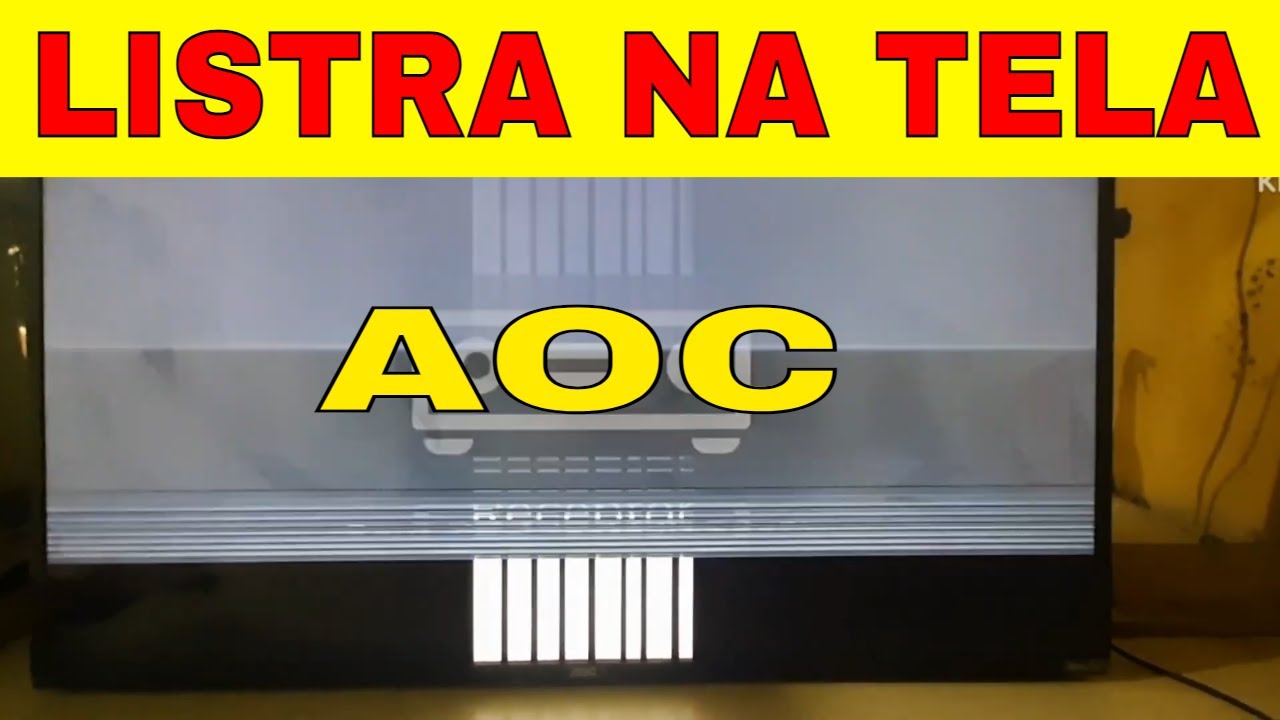 TV AOC ROKU COM LISTRAS NA TELA