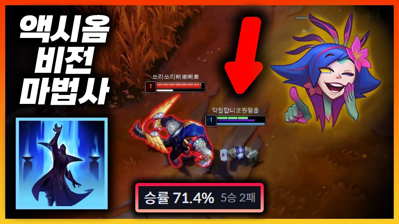 15시즌 현재 승률 71%, 액시옴 비전 마법사를 곁들인 탑 니코(+그냥 착취)