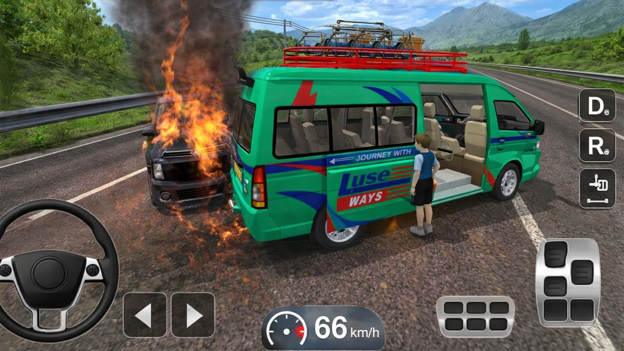 Minibus Van Simulator Gameplay – Realistic Passenger Driving Experience | Driveon Gamerz