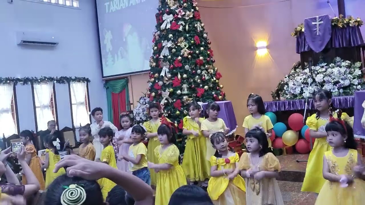 We wish you merry Christmas dancing 