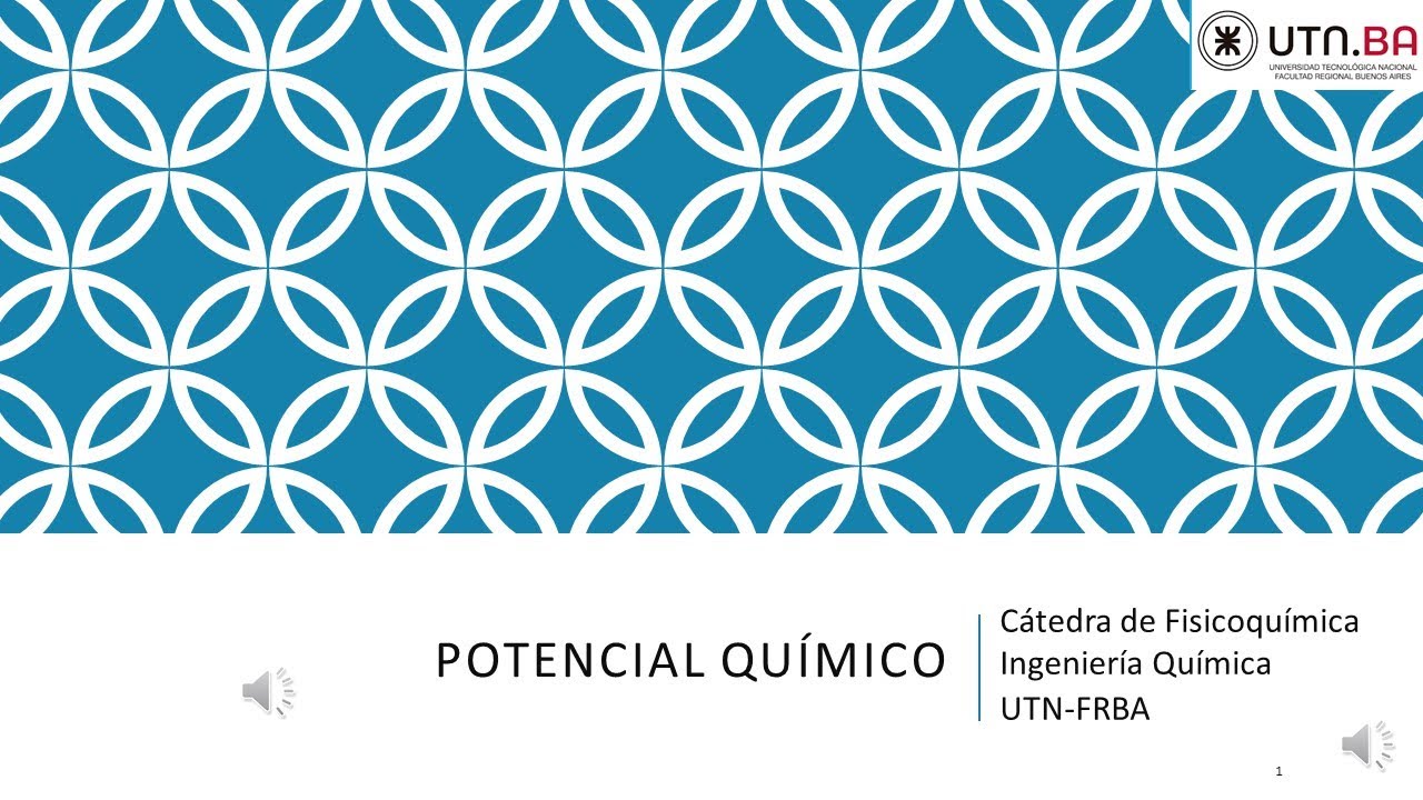 Clase nº 2 - 1. Potencial químico