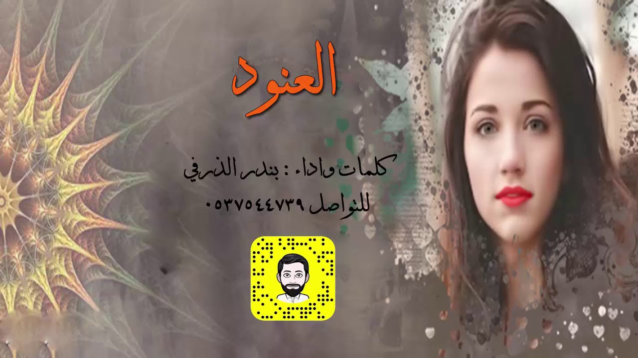 شيلة العنود | اداء بندر الذرفي