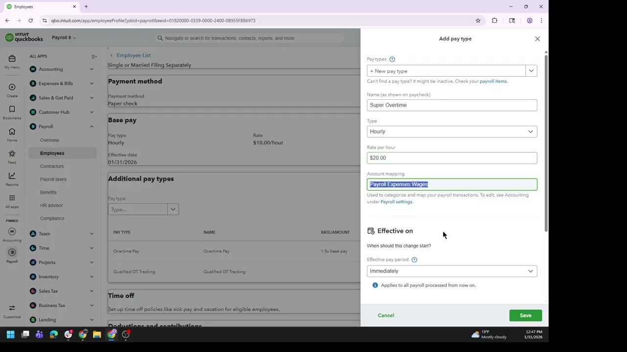 Quickbooks Online Payroll Qualified Overtime Setup + Potential Issues For Some Of You!