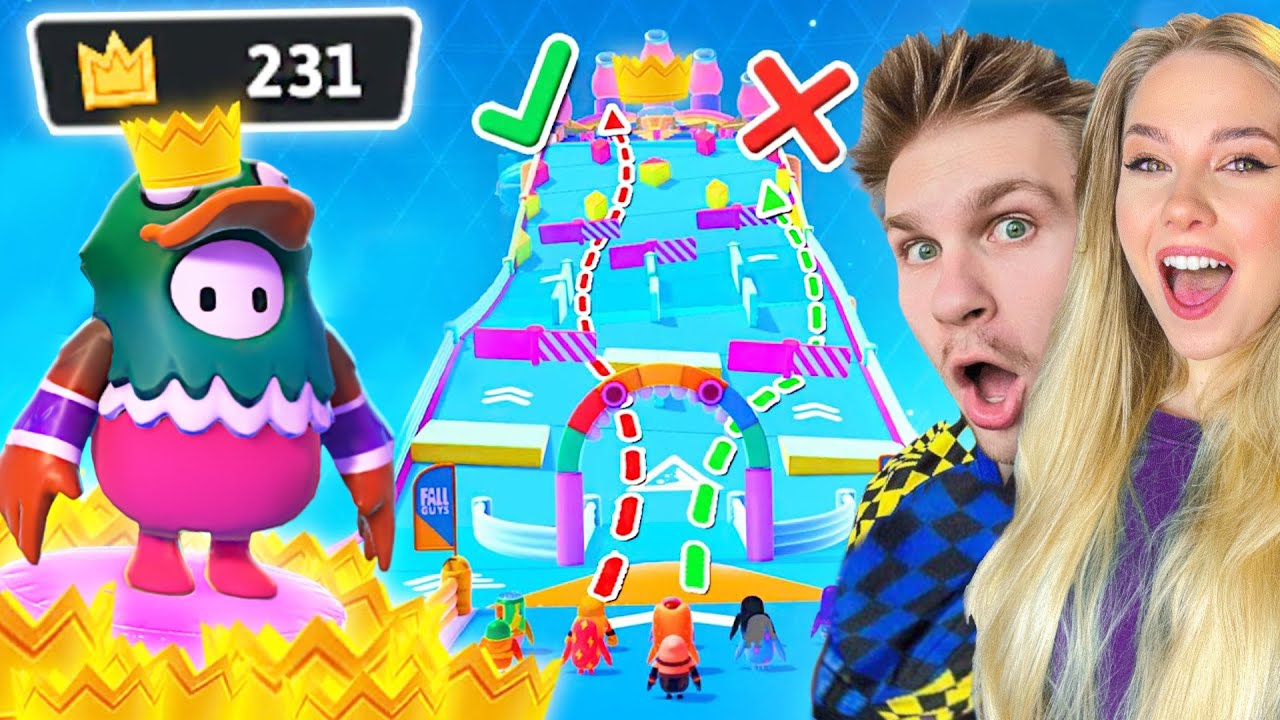I found WAYS TO WIN EVERYTHING in FALL GUYS with MY GIRLFRIEND! 😱