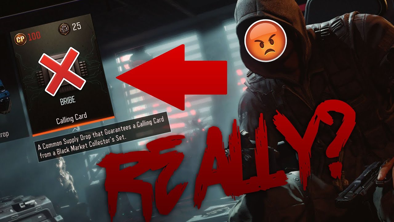 NEVER THOUGHT THEY WOULD PUT THIS in BLACK OPS 3..NEW CALLING CARD BRIBE (100% HONEST OPINION)
