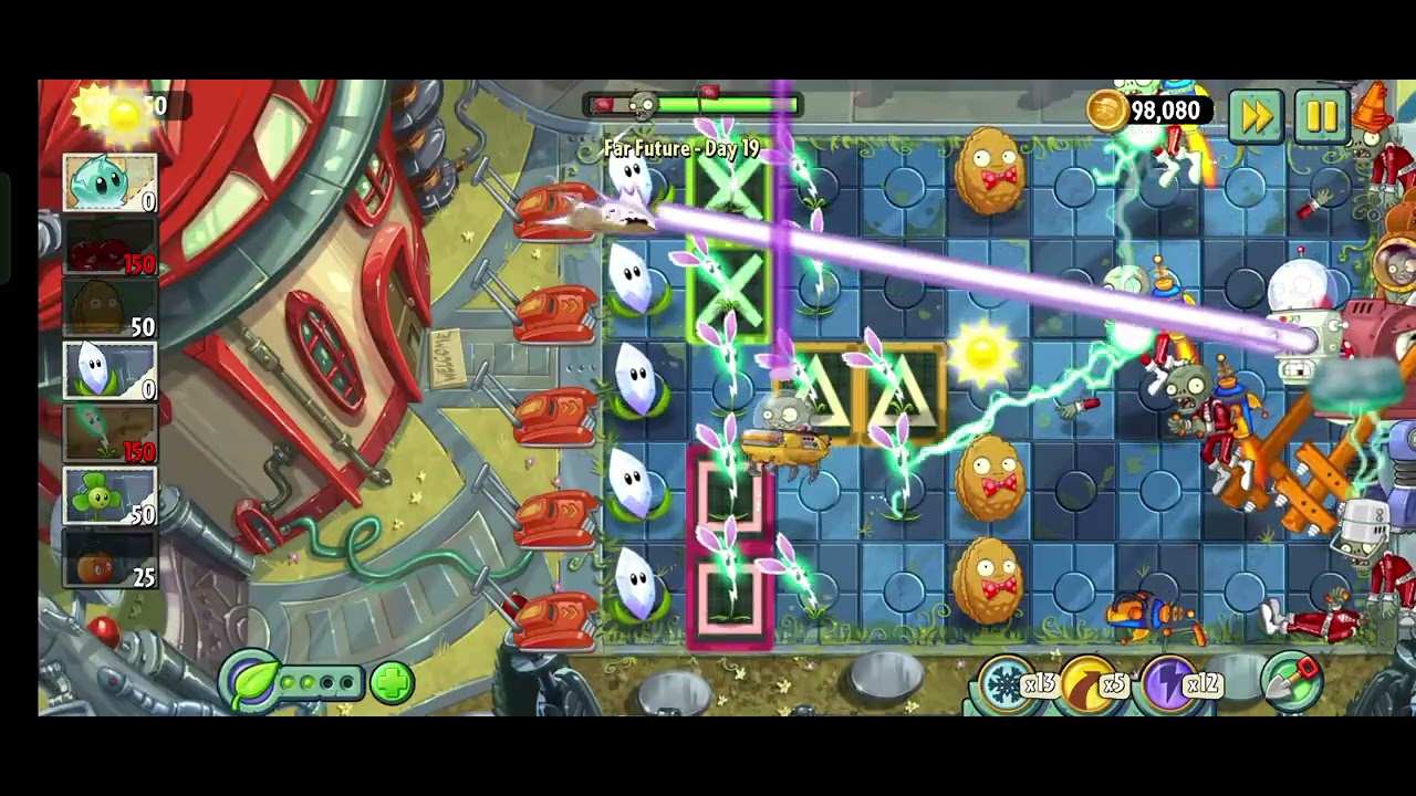 PvZ 2 Reflourished Gameplay Part 32 - Far Future Day 18-20 + Piñata Party 12/22/2025