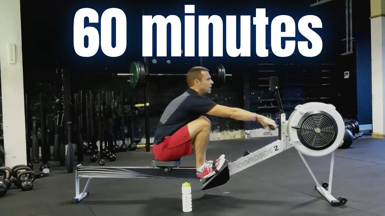 1 Hour Rowing Machine Workout (60 Mins Steady State / Zone 2)