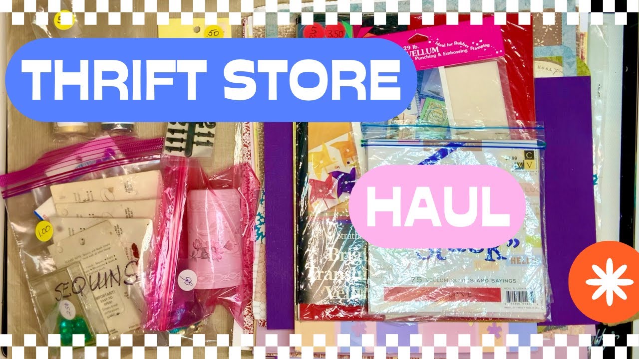 Thrift Store Craft Supplies Haul  2023