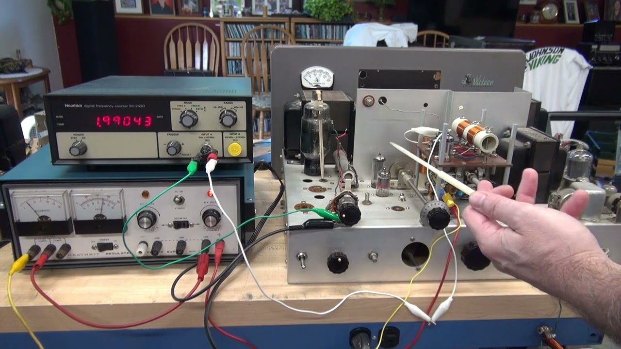 EF Johnson Tube Ham Radio Transmitter VFO module Test procedure following repair Valiant or Ranger