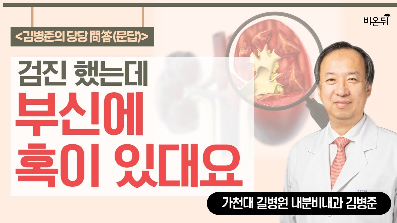 검진 했는데 부신에 혹이 있대요 / [김병준의 당당문답] 가천대길병원 내분비내과 김병준